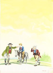 The Miller, his Son and the Donkey: Some Advice art by Ron Embleton The Miller, his Son and the Donkey: Some Advice art by Ron Embleton
