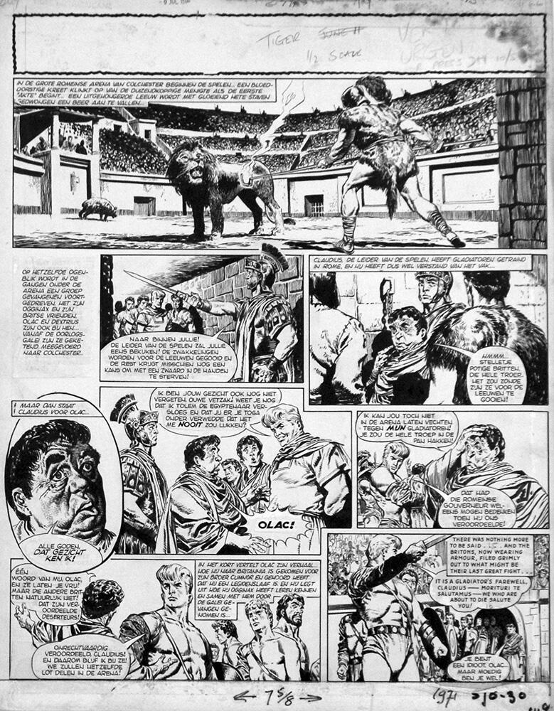 Olac the Gladiator 3 art by Don Lawrence Olac the Gladiator 3 art by Don Lawrence