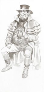Pickwick Papers - Mr Pickwick art by Ron Embleton Pickwick Papers - Mr Pickwick art by Ron Embleton