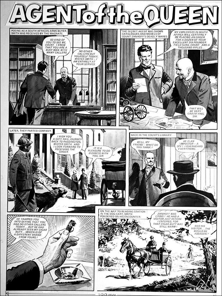 Agent of the Queen - Penny Farthing (TWO pages) art by Bill Lacey Agent of the Queen - Penny Farthing (TWO pages) art by Bill Lacey