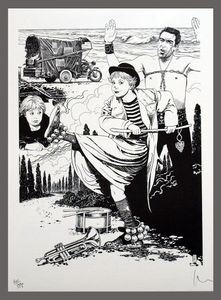 La Strada (Fellini) art by Milo Manara La Strada (Fellini) art by Milo Manara