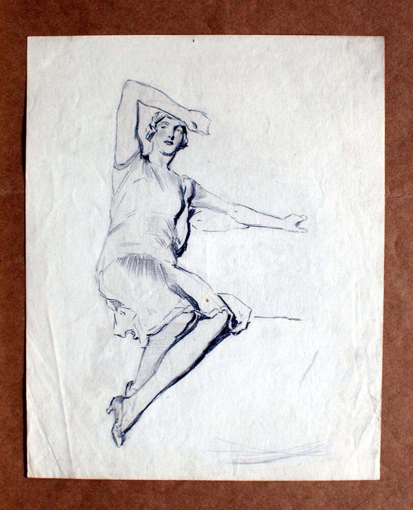 A Lady in Repose art by Fortunino Matania A Lady in Repose art by Fortunino Matania