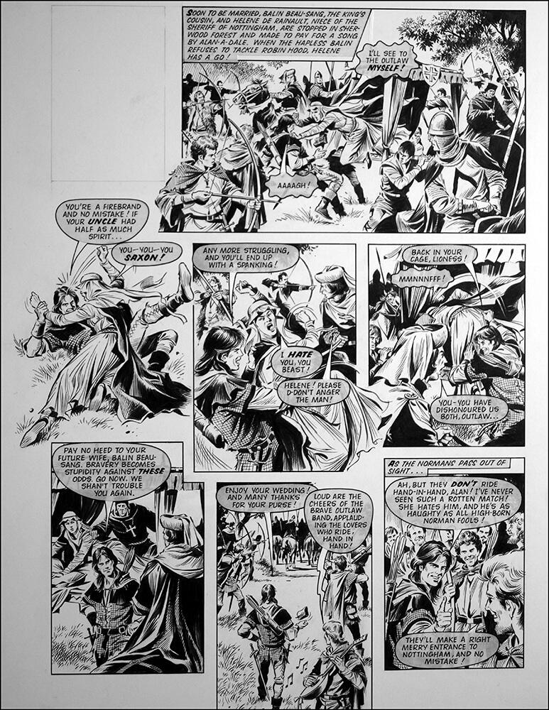 Robin of Sherwood: A Trap (TWO pages) art by Mike Noble Robin of Sherwood: A Trap (TWO pages) art by Mike Noble