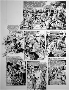 Robin of Sherwood: A Trap (TWO pages) art by Mike Noble Robin of Sherwood: A Trap (TWO pages) art by Mike Noble