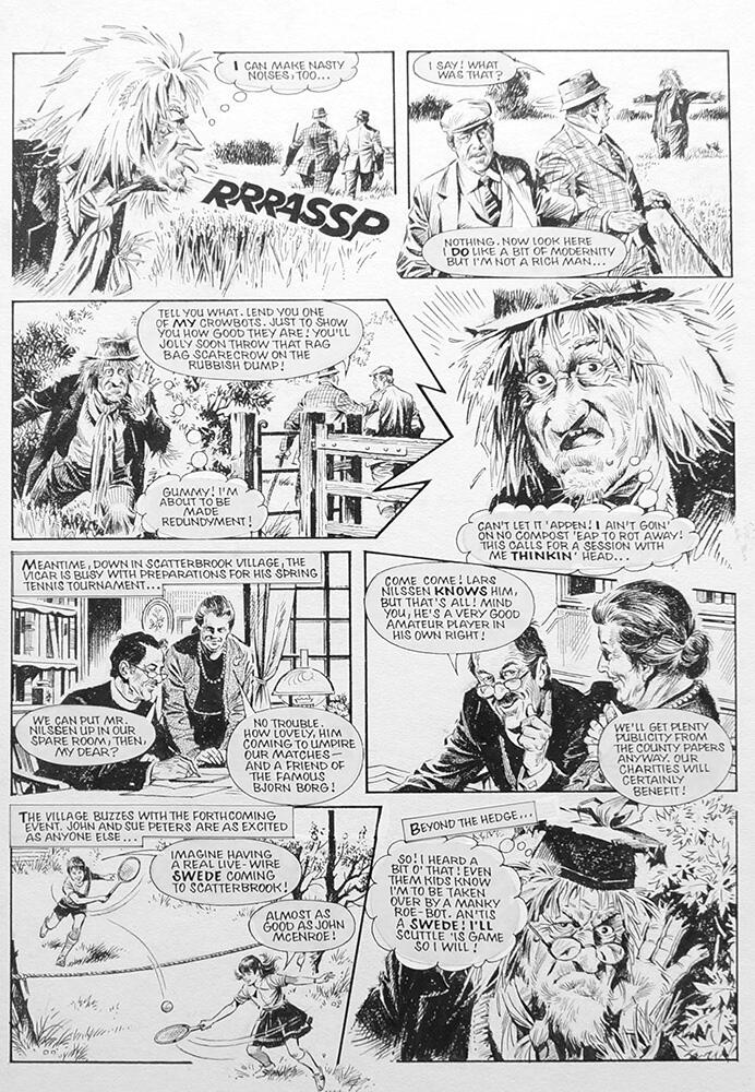 Worzel Gummidge - Crowbot art by Mike Noble Worzel Gummidge - Crowbot art by Mike Noble