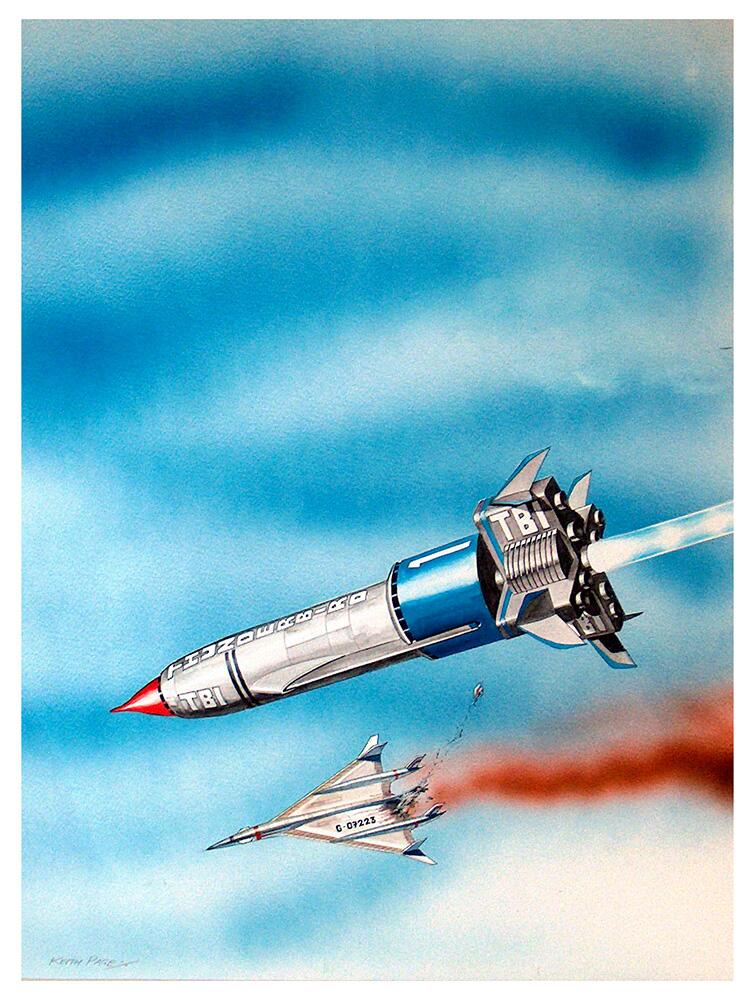 Thunderbirds Aircraft SOS art by Keith Page Thunderbirds Aircraft SOS art by Keith Page
