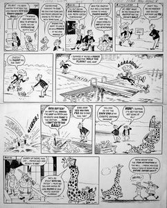 Ivor Lott & Tony Broke - Safari (TWO pages) art by Reg Parlett Ivor Lott & Tony Broke - Safari (TWO pages) art by Reg Parlett