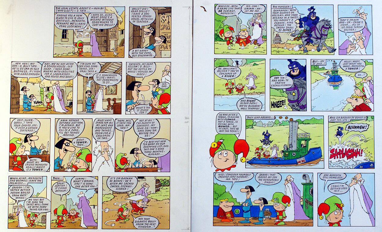 Alias the Jester: Bashcan de Bonce (TWO pages) art by Arthur Ranson Alias the Jester: Bashcan de Bonce (TWO pages) art by Arthur Ranson