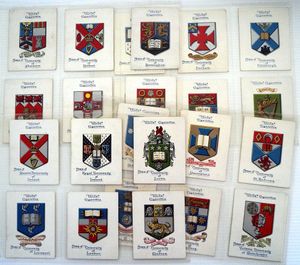 Arms of Universities Full Set of 25 cards (1923) Arms of Universities Full Set of 25 cards (1923)