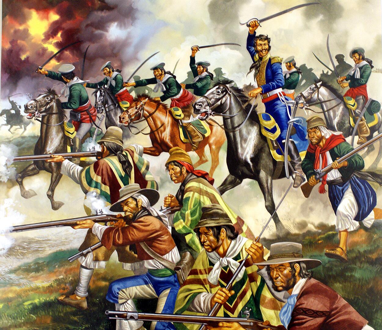 Bolivar Leads the Charge art by Ron Embleton Bolivar Leads the Charge art by Ron Embleton