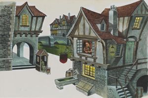 The Andersen Collection: Nighttime in Town art by Ron Embleton The Andersen Collection: Nighttime in Town art by Ron Embleton
