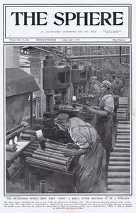 The Munitions Supply (original cover page from The Sphere 1915) art by Fortunino Matania The Munitions Supply (original cover page from The Sphere 1915) art by Fortunino Matania