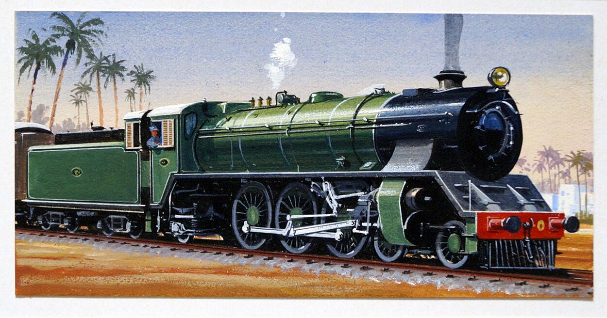 South African Class 5-462 Locomotive art by Richard Ward South African Class 5-462 Locomotive art by Richard Ward