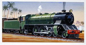 South African Class 5-462 Locomotive art by Richard Ward South African Class 5-462 Locomotive art by Richard Ward