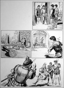 The Prince and the Pauper - City Life (TWO pages) art by Bill Baker The Prince and the Pauper - City Life (TWO pages) art by Bill Baker