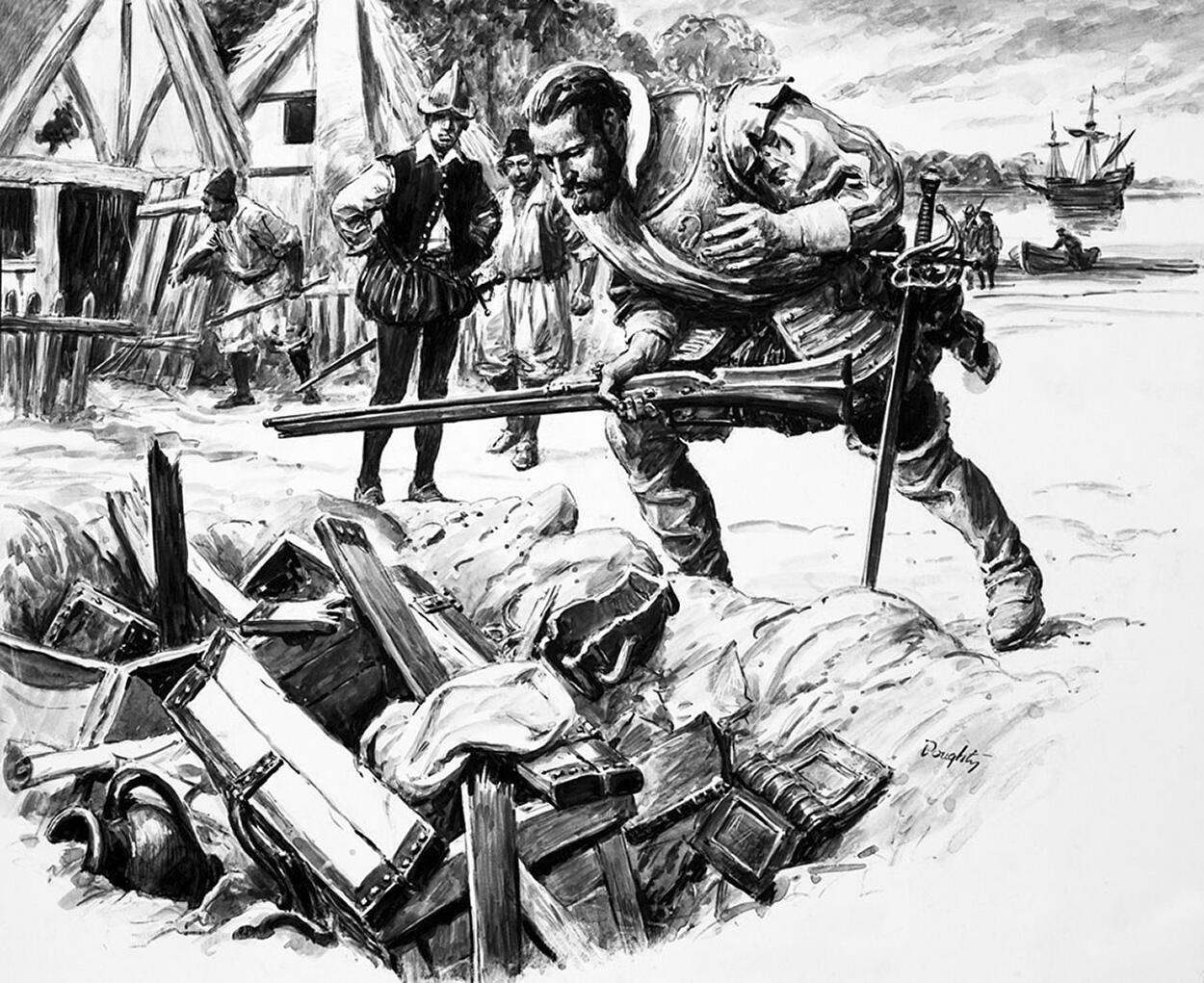 The Colony that Vanished 1 art by Cecil Doughty The Colony that Vanished 1 art by Cecil Doughty