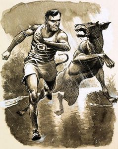 Man Bites Dog art by Patrick Nicolle Man Bites Dog art by Patrick Nicolle