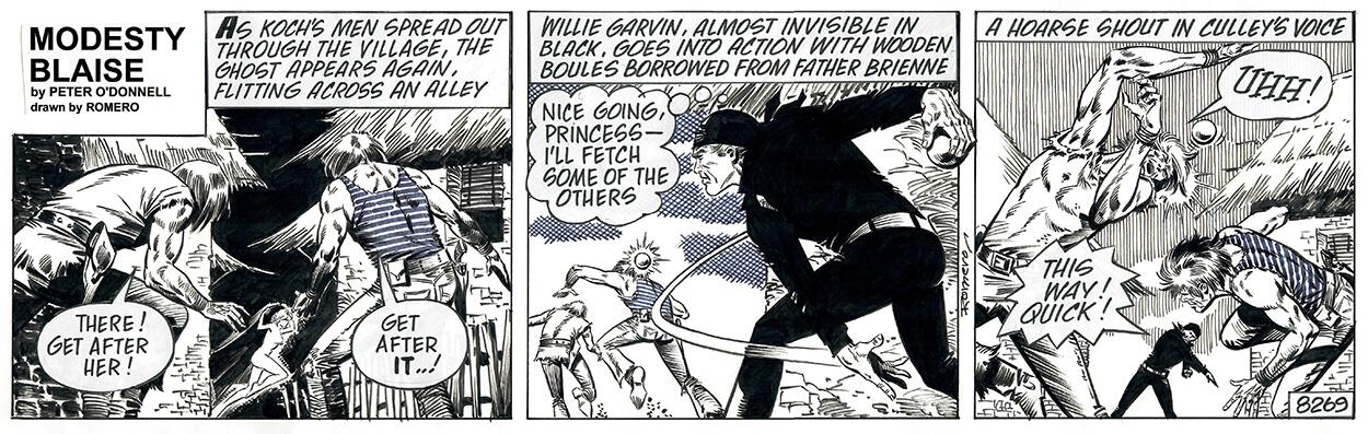 Modesty Blaise daily strip #8269 - The Nude Vengeance art by Enric Badia Romero Modesty Blaise daily strip #8269 - The Nude Vengeance art by Enric Badia Romero