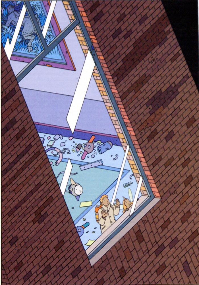 The Window art by Moebius (Jean Giraud) The Window art by Moebius (Jean Giraud)