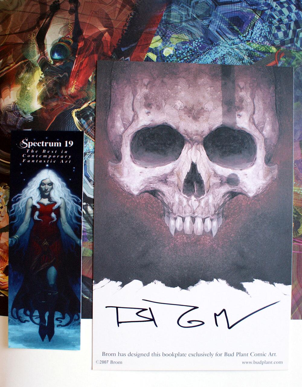 signed bookplate, Spectrum Fantastic Art Live! signed bookplate, Spectrum Fantastic Art Live!