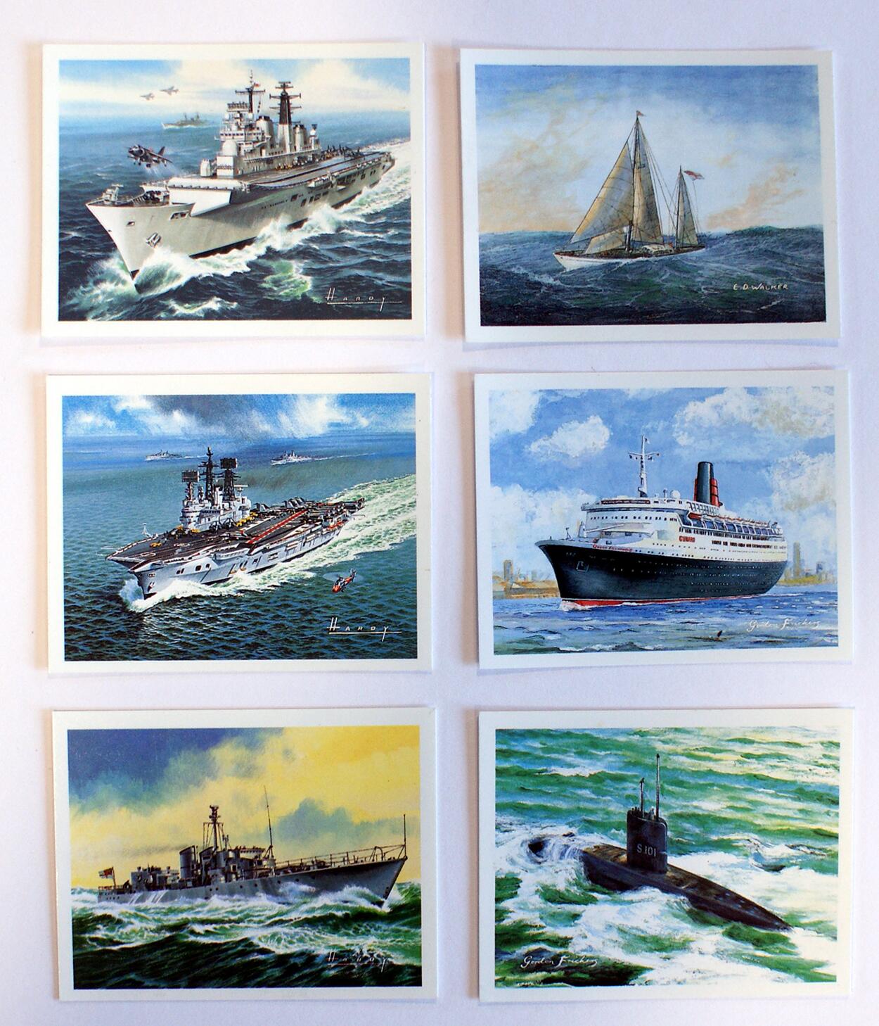 Cigarette Cards: Britain's Maritime History (6 cards) Cigarette Cards: Britain's Maritime History (6 cards)