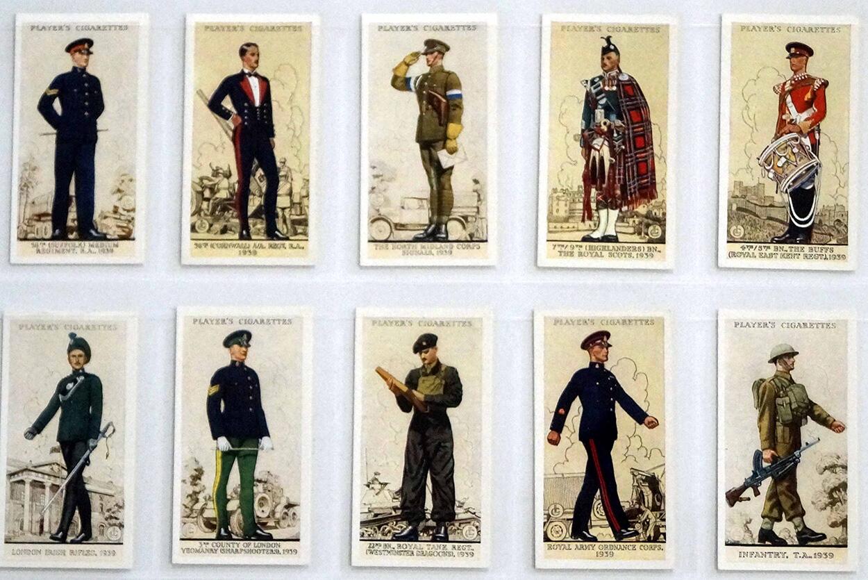 Full Set of 50 Cigarette Cards: Uniforms of the Territorial Army (1939) by Various Full Set of 50 Cigarette Cards: Uniforms of the Territorial Army (1939) by Various