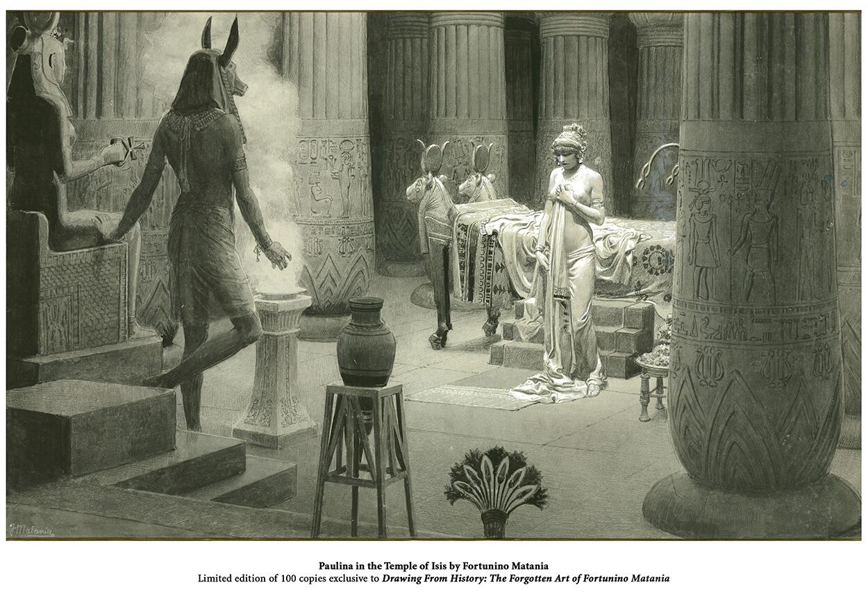 Paulina in the Temple of Isis exclusive to Ultra edition, Drawing from History: The Forgotten Art of Fortunino Matania (Publisher's Ultra Slipcased Ed Paulina in the Temple of Isis exclusive to Ultra edition, Drawing from History: The Forgotten Art of Fortunino Matania (Publisher's Ultra Slipcased Ed