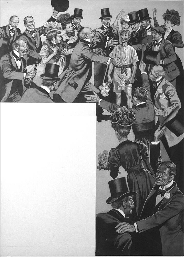 Spiridon The Marathon Hero art by Ron Embleton Spiridon The Marathon Hero art by Ron Embleton