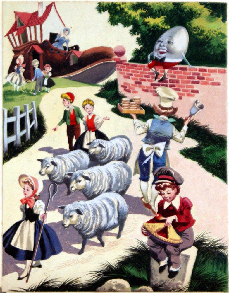 In Nursery Rhyme Land art by Ron Embleton In Nursery Rhyme Land art by Ron Embleton