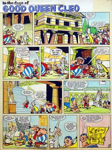 Asterix In the Days of Good Queen Cleo 4 art by Albert Uderzo Asterix In the Days of Good Queen Cleo 4 art by Albert Uderzo
