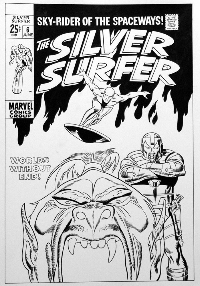 Silver Surfer 6 cover Re-Creation art by Bambos (Georgiou) Silver Surfer 6 cover Re-Creation art by Bambos (Georgiou)