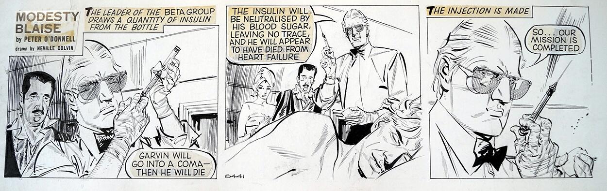 Modesty Blaise daily strip 6441 art by Neville Colvin Modesty Blaise daily strip 6441 art by Neville Colvin