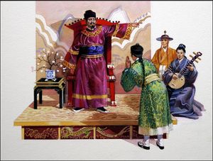 The Emperor and the Nightingale - The Emperor Commands art by Andrew Howat The Emperor and the Nightingale - The Emperor Commands art by Andrew Howat