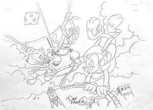 Animaniacs splash page art by Dave King Animaniacs splash page art by Dave King