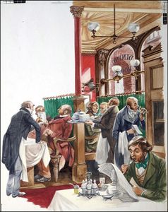 Victorian Dining Room art by Peter Jackson Victorian Dining Room art by Peter Jackson