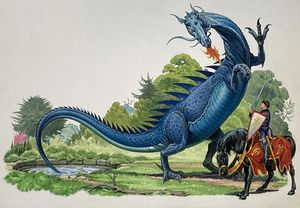 The Dragon from the Well art by Bernard Long The Dragon from the Well art by Bernard Long