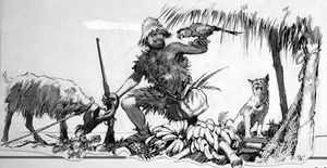The Real Robinson Crusoe art by John Millar Watt The Real Robinson Crusoe art by John Millar Watt