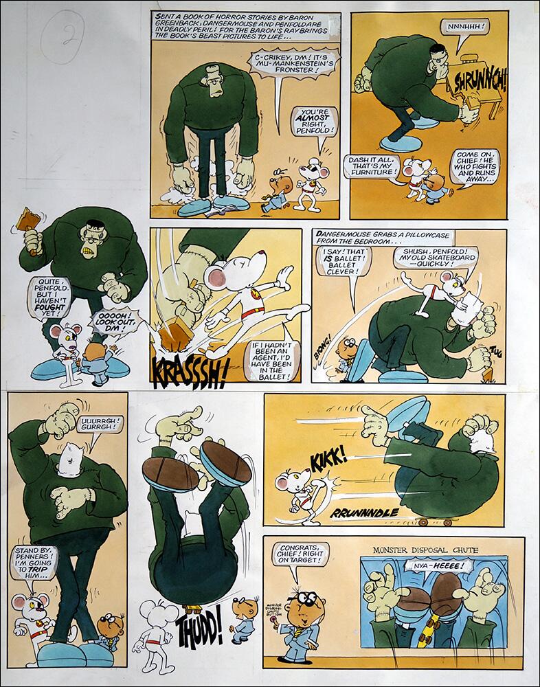 Danger Mouse - Fiendish Funnies (TWO pages) art by Arthur Ranson Danger Mouse - Fiendish Funnies (TWO pages) art by Arthur Ranson