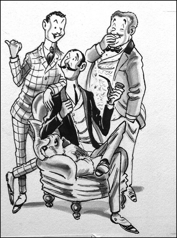 Jerome K. Jerome's Three Men In A Boat art by Peter Woolcock Jerome K. Jerome's Three Men In A Boat art by Peter Woolcock