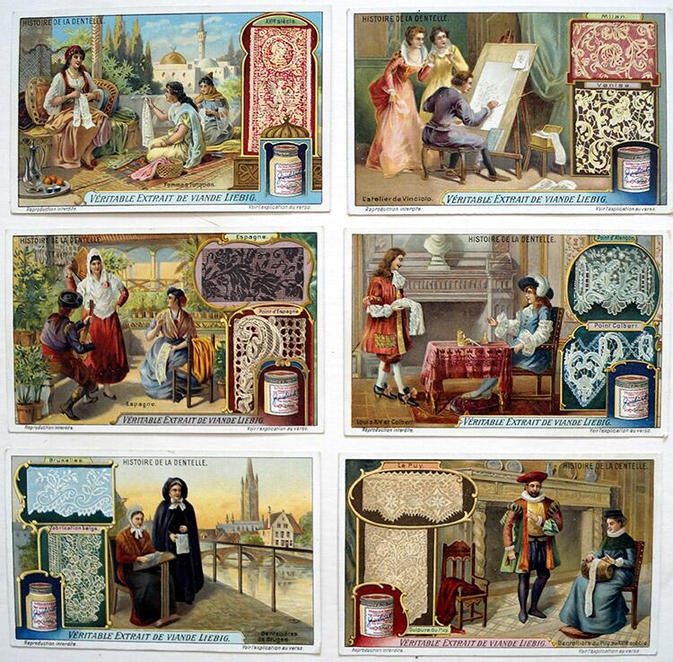 The History Of The Lace (1912) (6 cards) The History Of The Lace (1912) (6 cards)