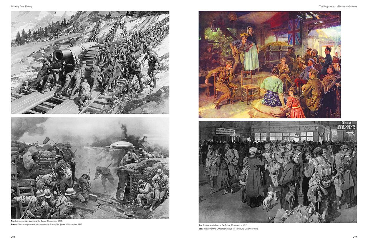 Drawing from History: The Forgotten Art of Fortunino Matania (Publisher's Ultra Slipcased Edition) by Lucinda Gosling; foreword by James Gurney Drawing from History: The Forgotten Art of Fortunino Matania (Publisher's Ultra Slipcased Edition) by Lucinda Gosling; foreword by James Gurney