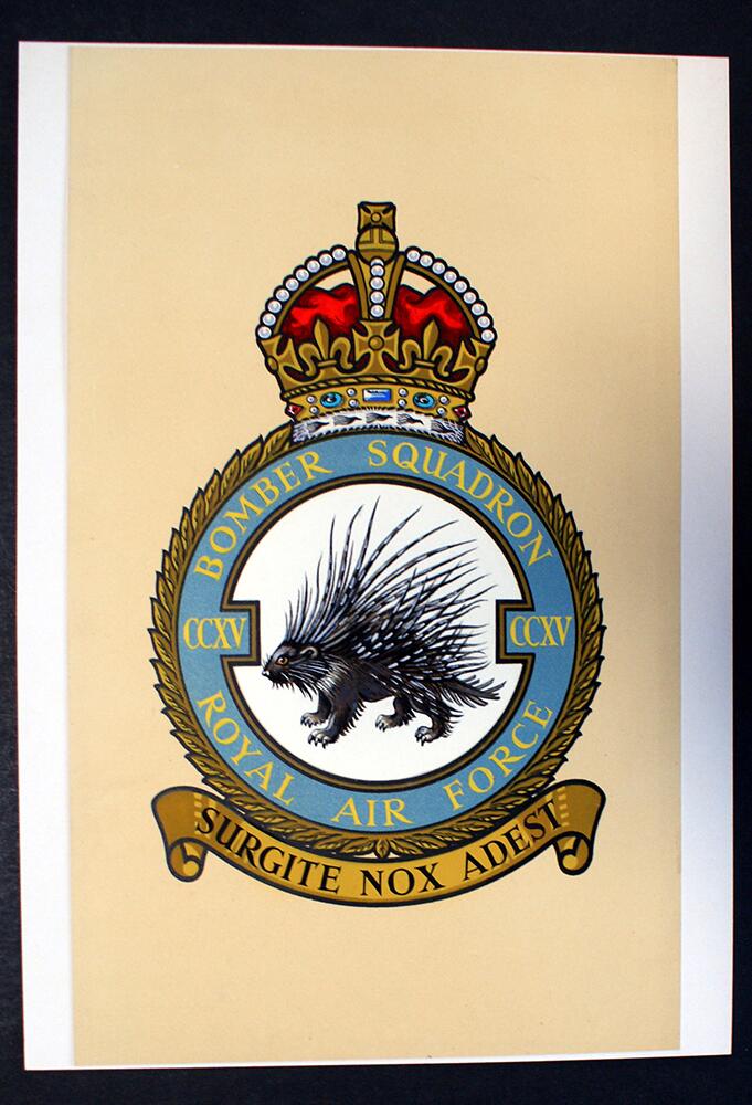 R.A.F. Badge: Bomber Squadron 215 art by 20th Century unidentified artist R.A.F. Badge: Bomber Squadron 215 art by 20th Century unidentified artist