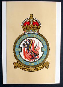 R.A.F. Badge: Fighter Squadron 79 art by 20th Century unidentified artist R.A.F. Badge: Fighter Squadron 79 art by 20th Century unidentified artist