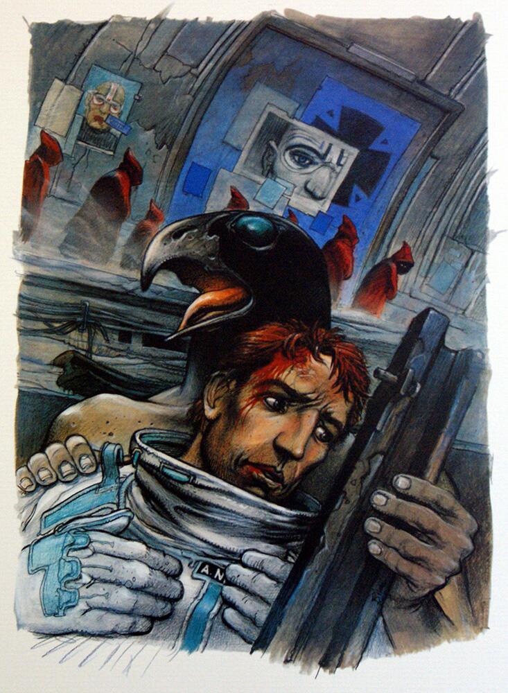 Past Heures 5 art by Enki Bilal Past Heures 5 art by Enki Bilal