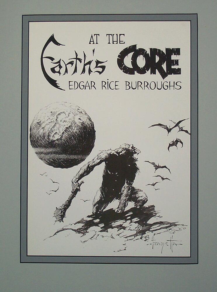 Edgar Rice Burroughs 8 Earth's Core art by Frank Frazetta Edgar Rice Burroughs 8 Earth's Core art by Frank Frazetta