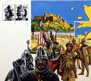 The Channel Islands - The Tug-Of-War Islands art by Harry Green The Channel Islands - The Tug-Of-War Islands art by Harry Green