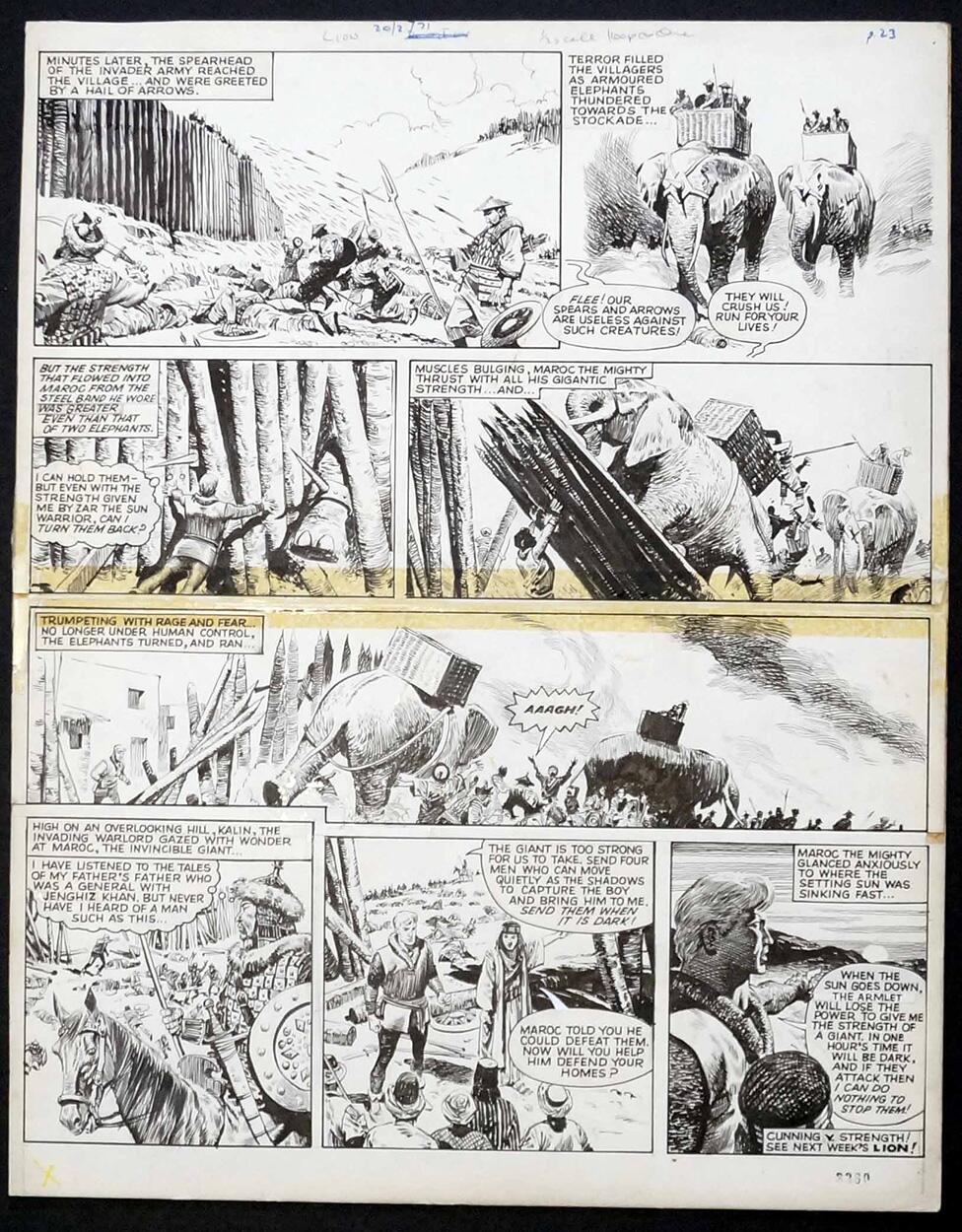 Maroc The Mighty: 24th October 1964 (Page 2) art by Don Lawrence Maroc The Mighty: 24th October 1964 (Page 2) art by Don Lawrence