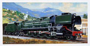 Renfe 242 F2000 Locomotive art by Richard Ward Renfe 242 F2000 Locomotive art by Richard Ward