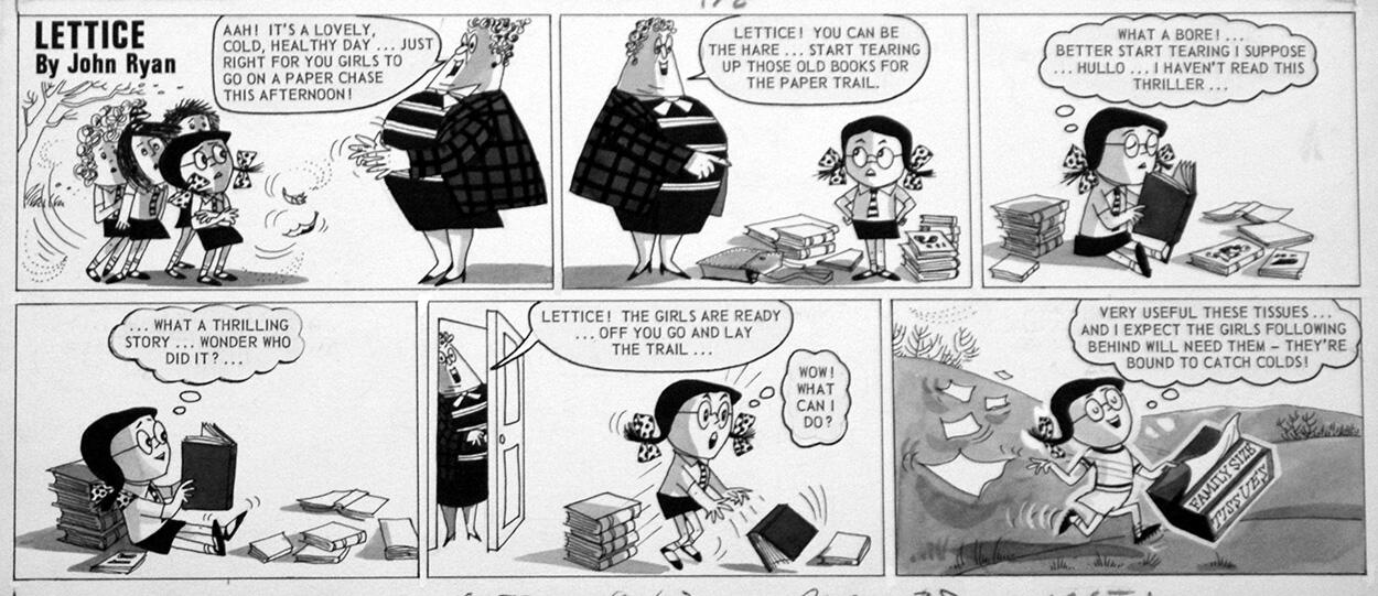 Lettice Leefe: Paper Trail art by John Ryan Lettice Leefe: Paper Trail art by John Ryan