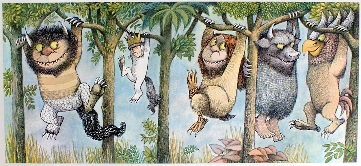Where The Wild Things Are: In the Trees art by Maurice Sendak Where The Wild Things Are: In the Trees art by Maurice Sendak